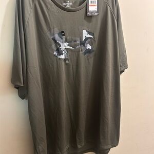 NWT. Under Armour Men's Dark Olive Short Sleeve Tee. Size 3X